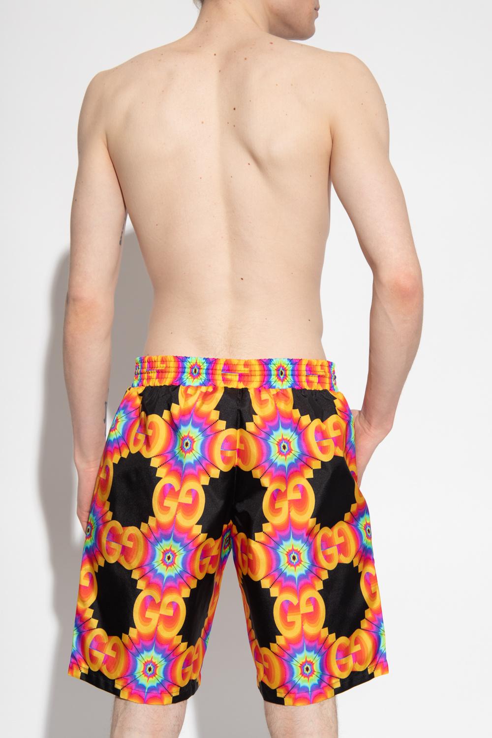 Gucci Patterned swim shorts