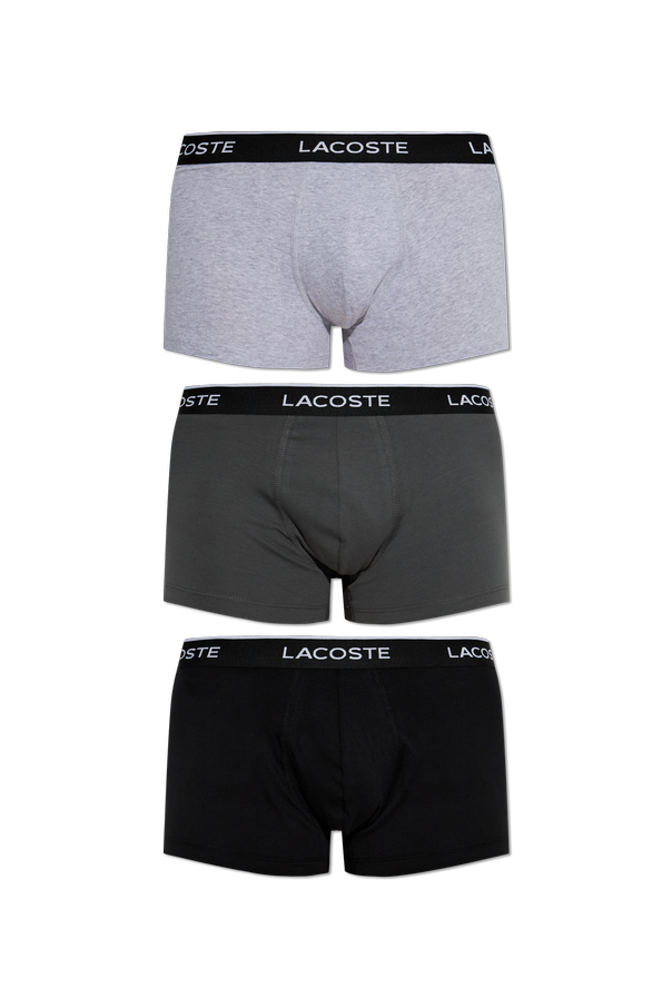 Lacoste Three-Pack of Cotton Boxer Briefs