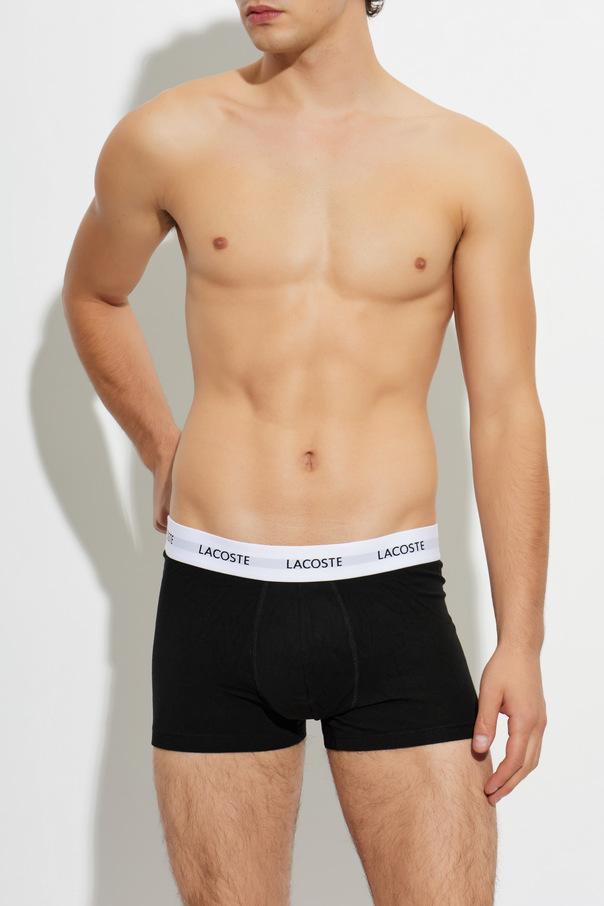Lacoste Three-Pack of Cotton Boxer Briefs