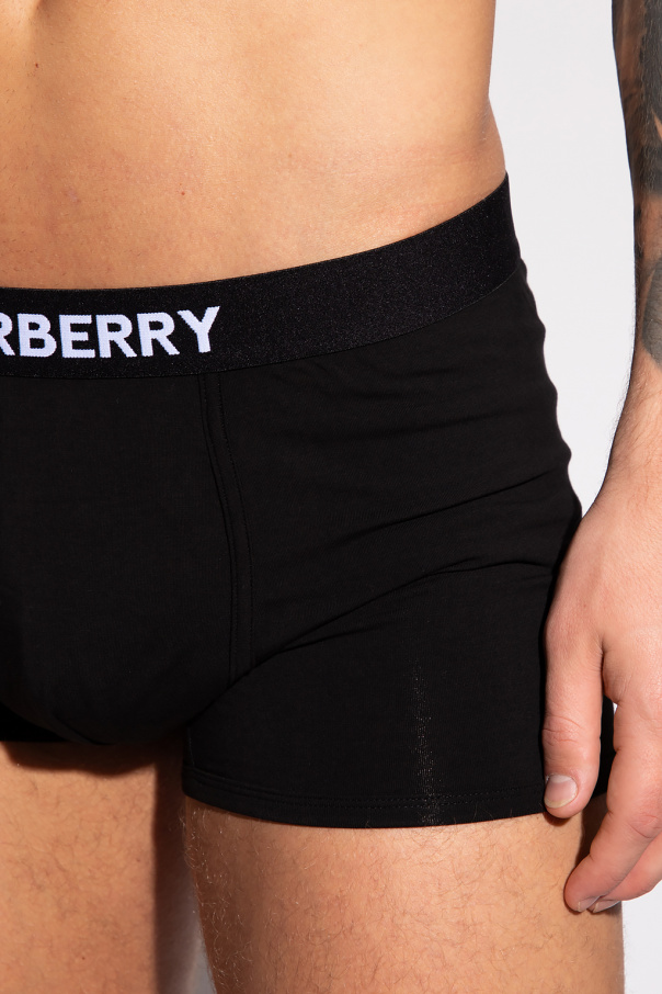 Burberry Logo-embroidered boxers