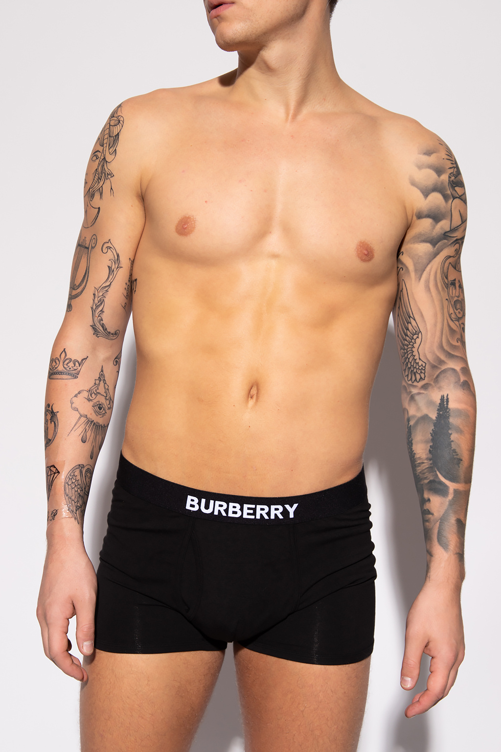 Burberry Logo-embroidered boxers