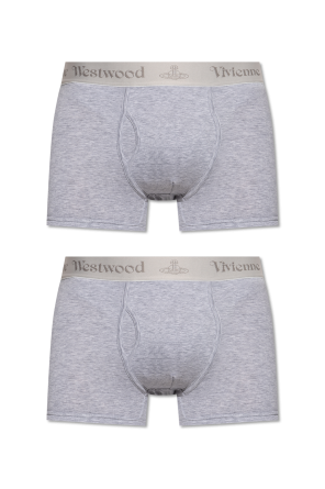 Two-pack of boxers with logo