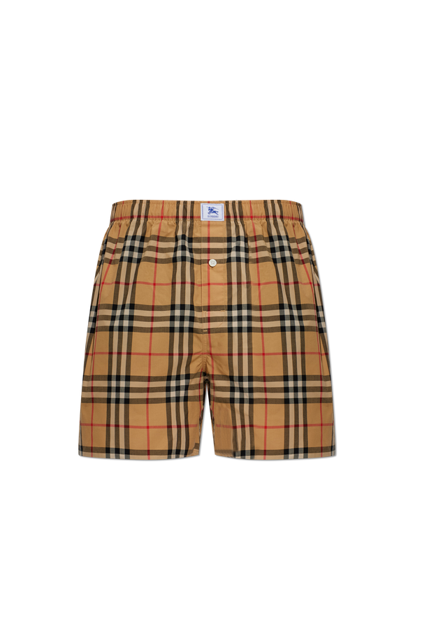Plaid Pattern Boxer Shorts od Burberry