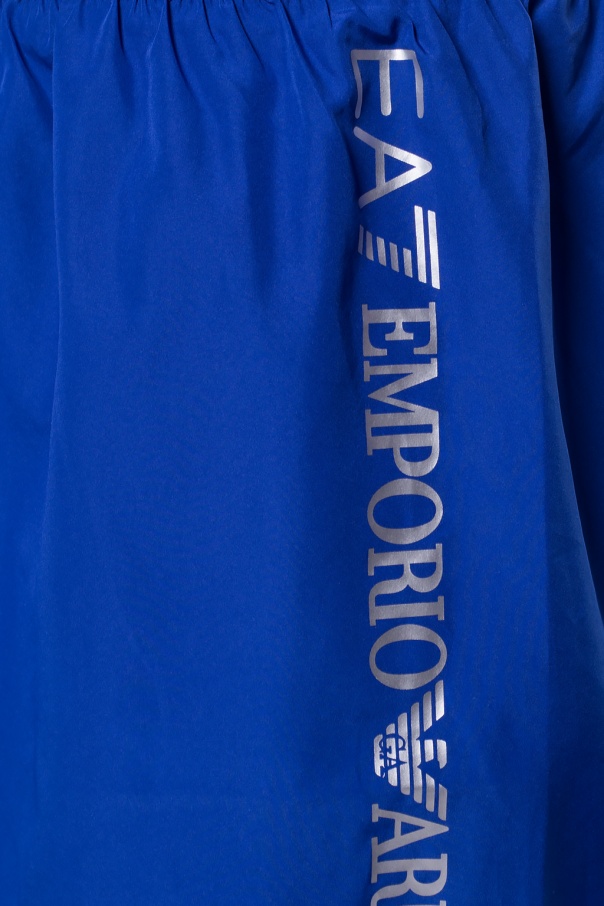 Emporio Armani stripe sleeveless silk blouse Trainers EA7 EMPORIO ARMANI X8X102 XK258 Q677 Wht Baltimora Rac Rd
