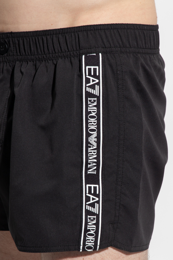 EA7 EMPORIO ARMANI SCARF WITH NEOPRENE LOGO Swimming shorts