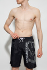 Emporio Armani high rise skinny fit distressed jeans Swim shorts