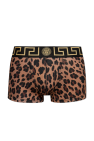 Versace BROWN Boxers with animal motif