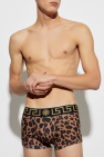 Versace BROWN Boxers with animal motif