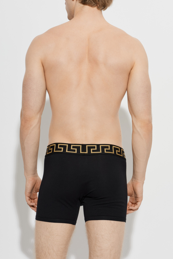 Versace Boxers de algodón con logotipo