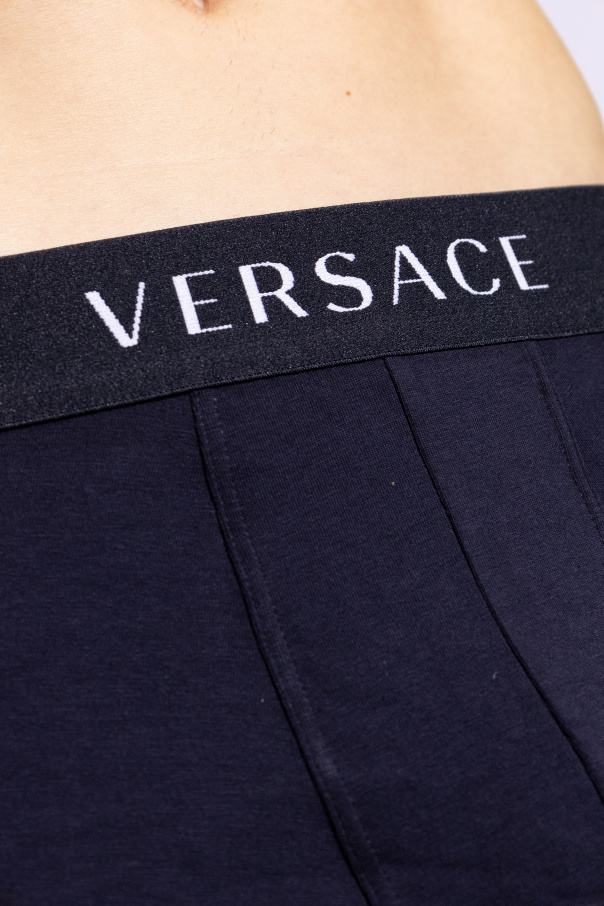Versace dolce gabbana fringed checked knitted hoodie item