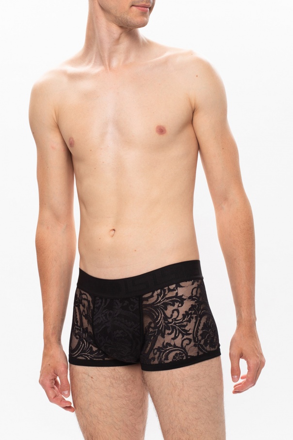 Versace Lace Boxers in Black for Men