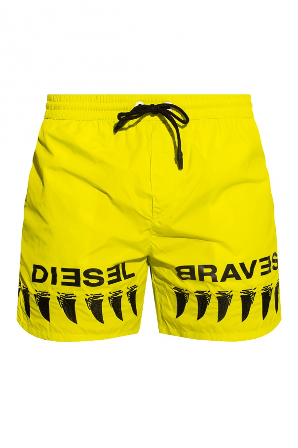 diesel logo swim shorts