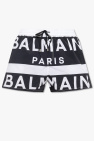 Balmain Kids embroidered logo track shorts
