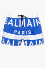 Knit midi skirt with Balmain monogram