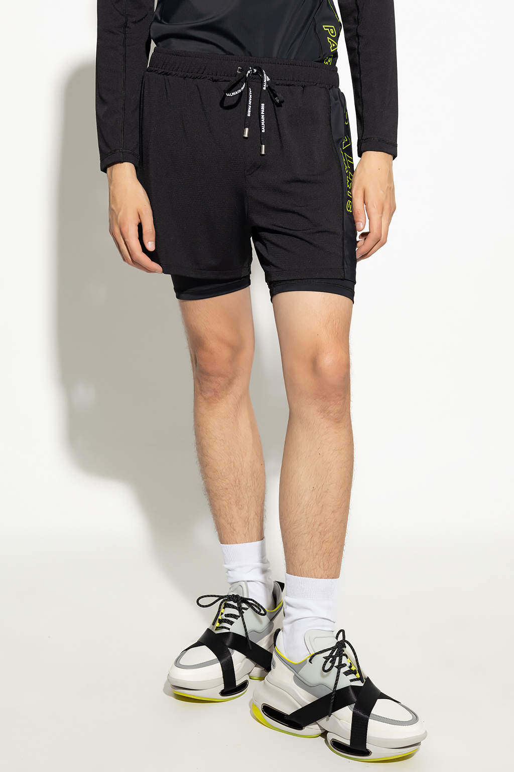 Balmain sitzende shorts