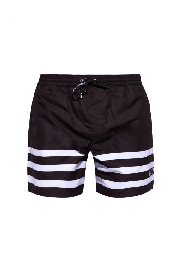 balmain buty Swim shorts with logo