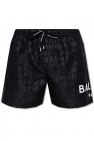 balmain alex logo-embossed drawstring shorts