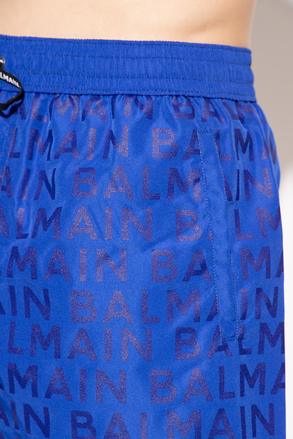 balmain DWUPAK ubk shorts with logo