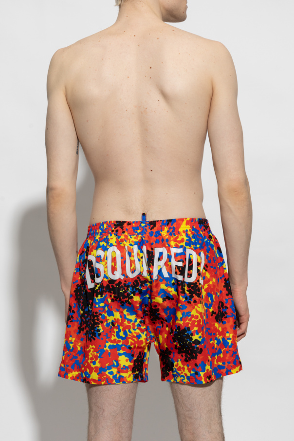 Dsquared2 MSGM Kids TEEN logo-trimmed jersey shorts