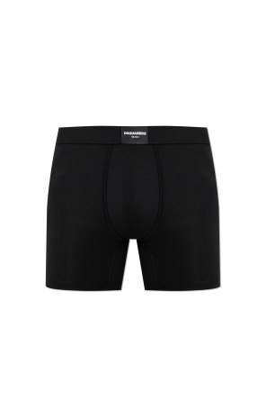 Boxers with logo patch