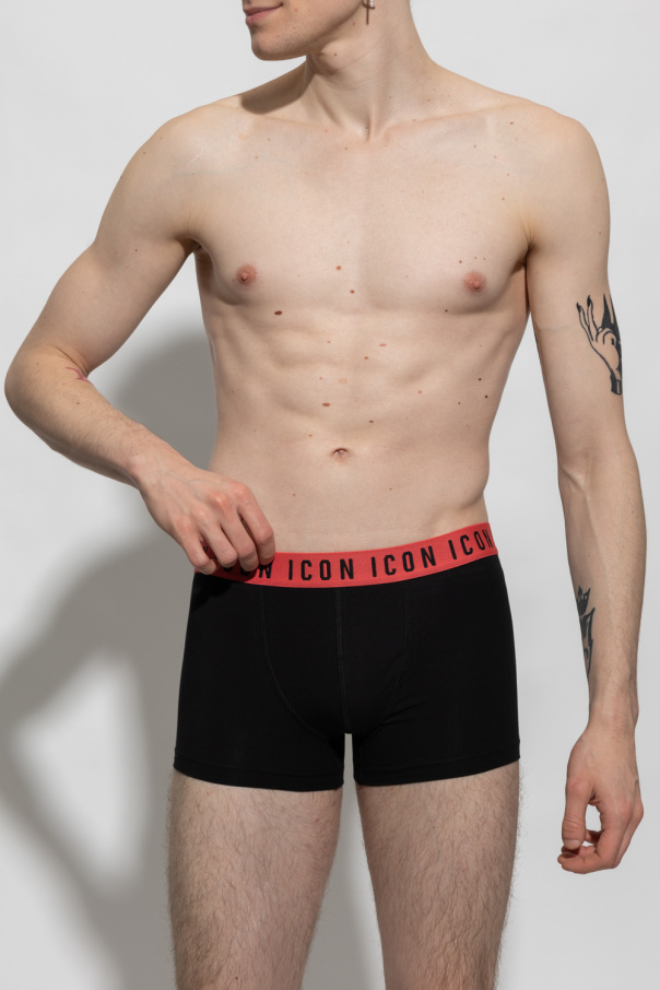 Dsquared2 BLACK Boxers with logo