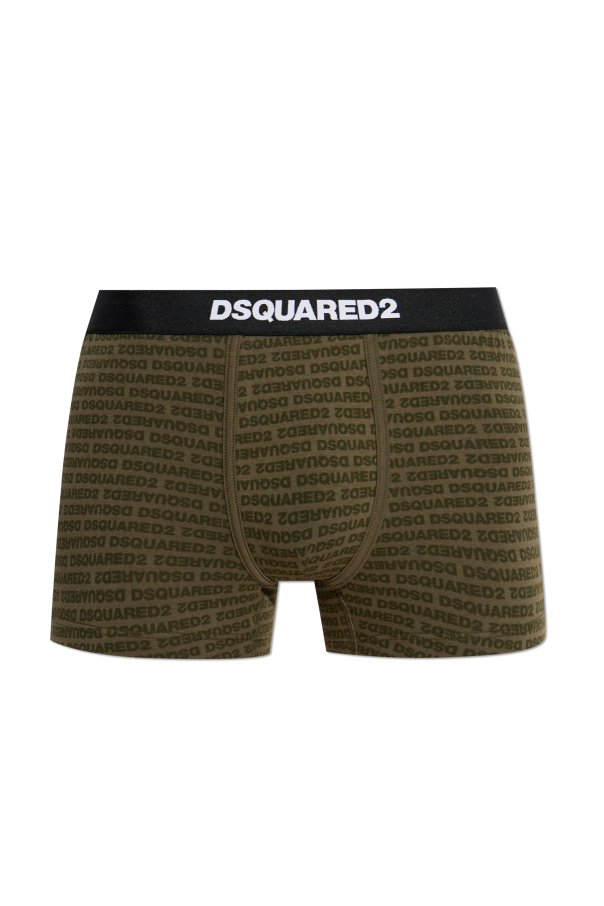 Cotton boxer shorts with monogram od Dsquared2