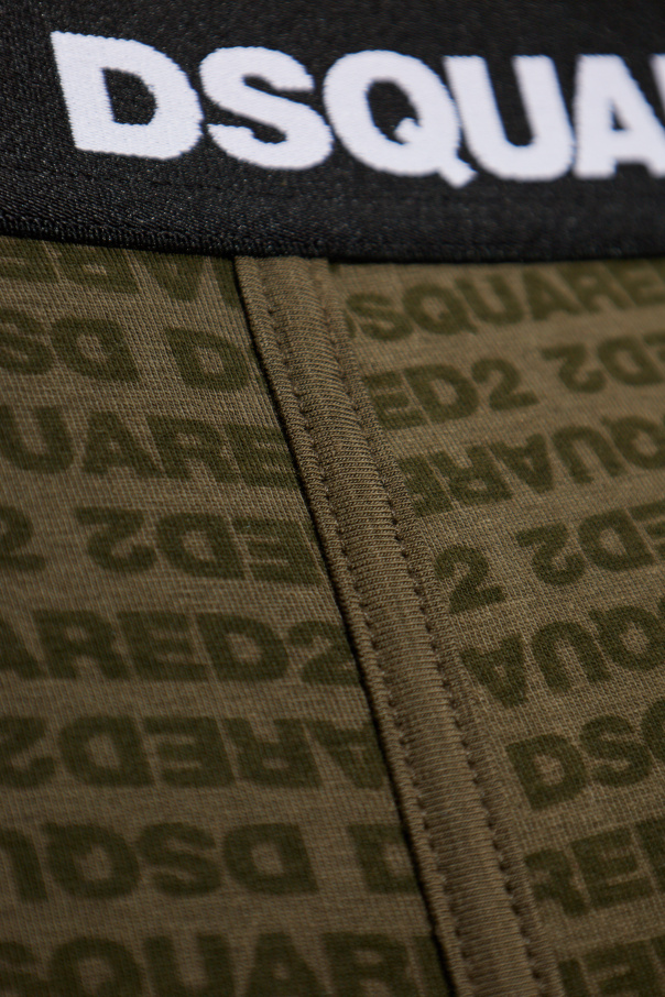 Dsquared2 Bawełniane bokserki z monogramem