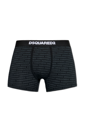 Cotton boxer shorts with monogram