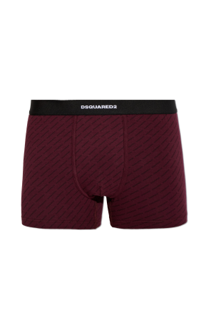 Cotton boxers with monogram