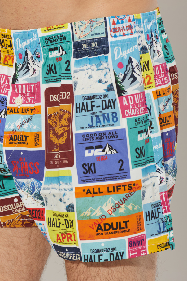 Dsquared2 Cotton boxers with print