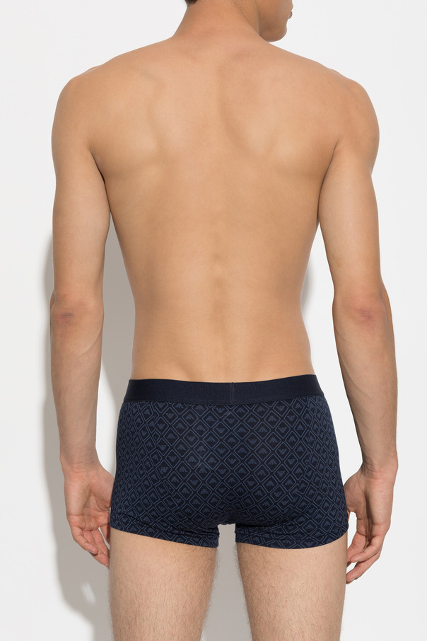 Emporio Armani Bawełniane bokserki z monogramem