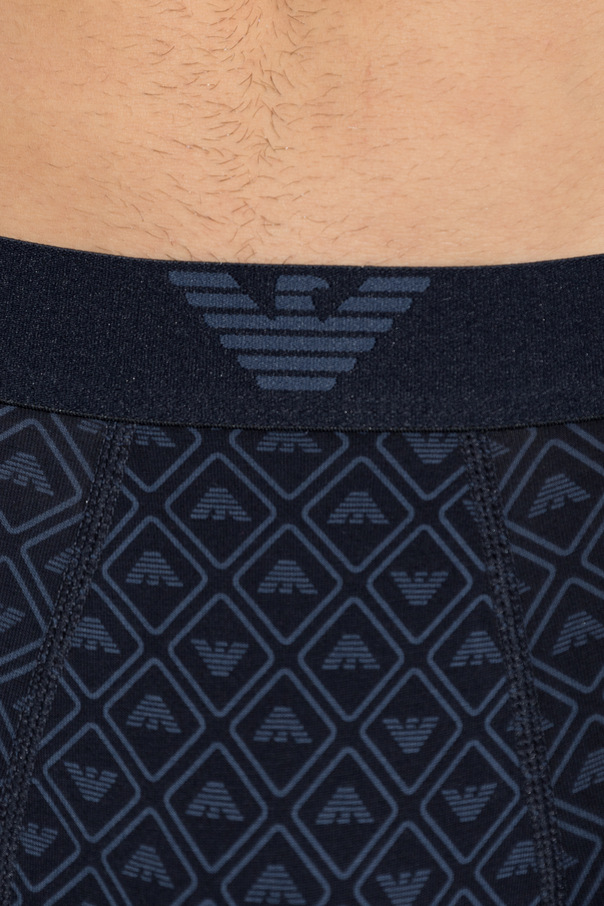 Emporio Armani Bawełniane bokserki z monogramem
