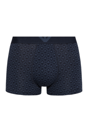 Cotton boxers with monogram