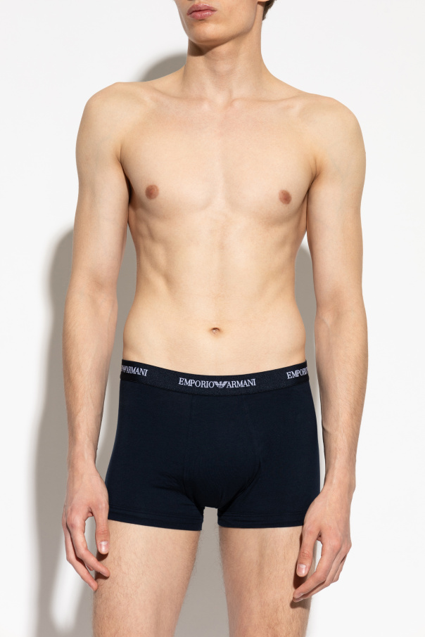 Emporio Armani Pack de três boxers de algodão