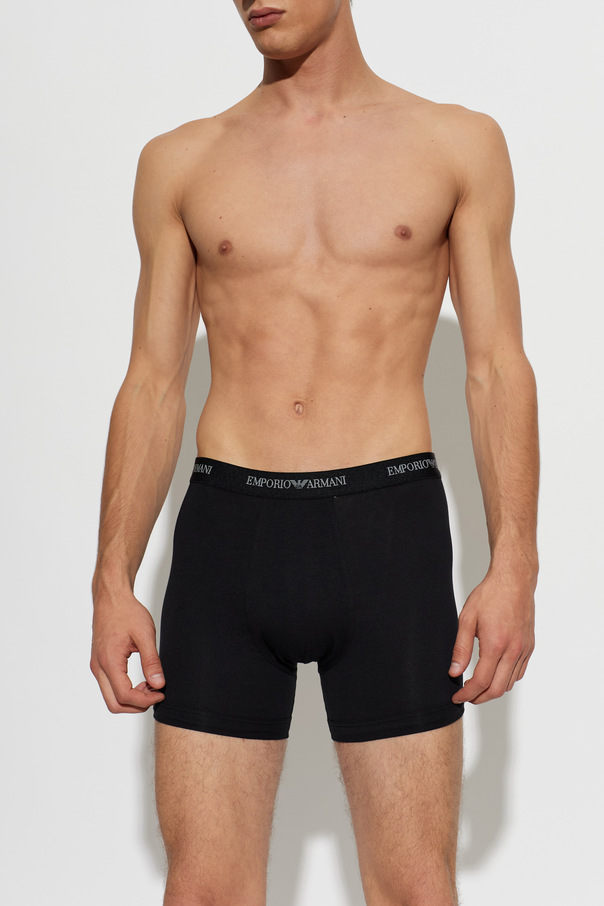 Emporio Armani Three-Pack Logo Boxer Briefs