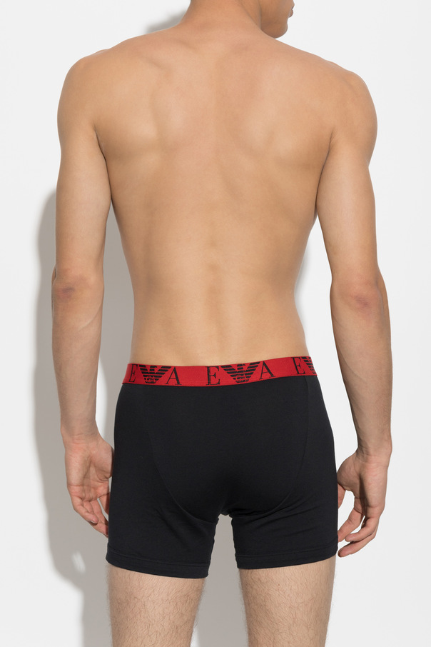Emporio Armani Trio de boxers de algodão