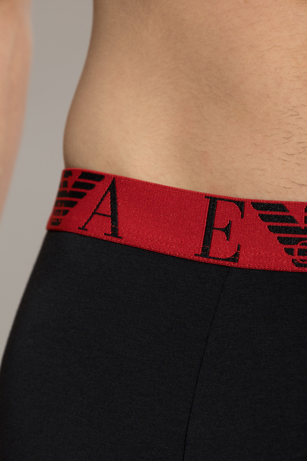 Emporio Armani Trio de boxers de algodão