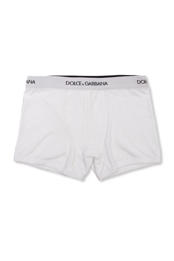 Dolce & Gabbana Kids wisteria print bomber jacket Branded boxers two-pack