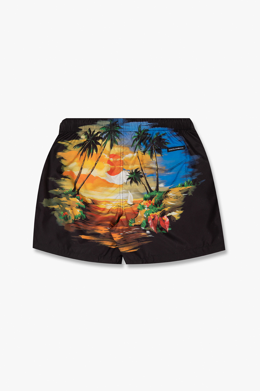 Dolce & Gabbana Kids tropical rose print sneakers Patterned swim shorts