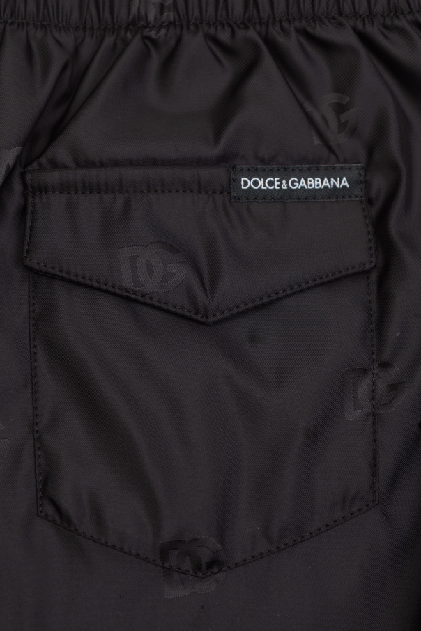 Dolce & Gabbana Kids Bañador corto con logo estampado