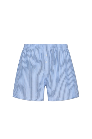 Boxers with a striped pattern