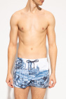 Dolce & Gabbana BLUE Patterned swim shorts