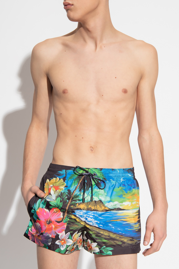 Dolce & Gabbana Patterned swim shorts