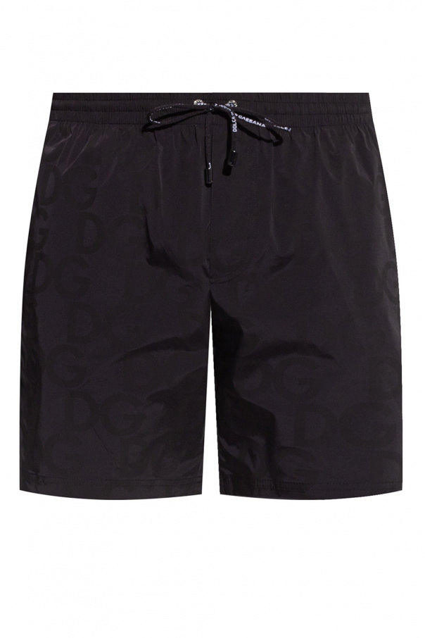 dolce gabbana leopard panels blazer item Swim shorts