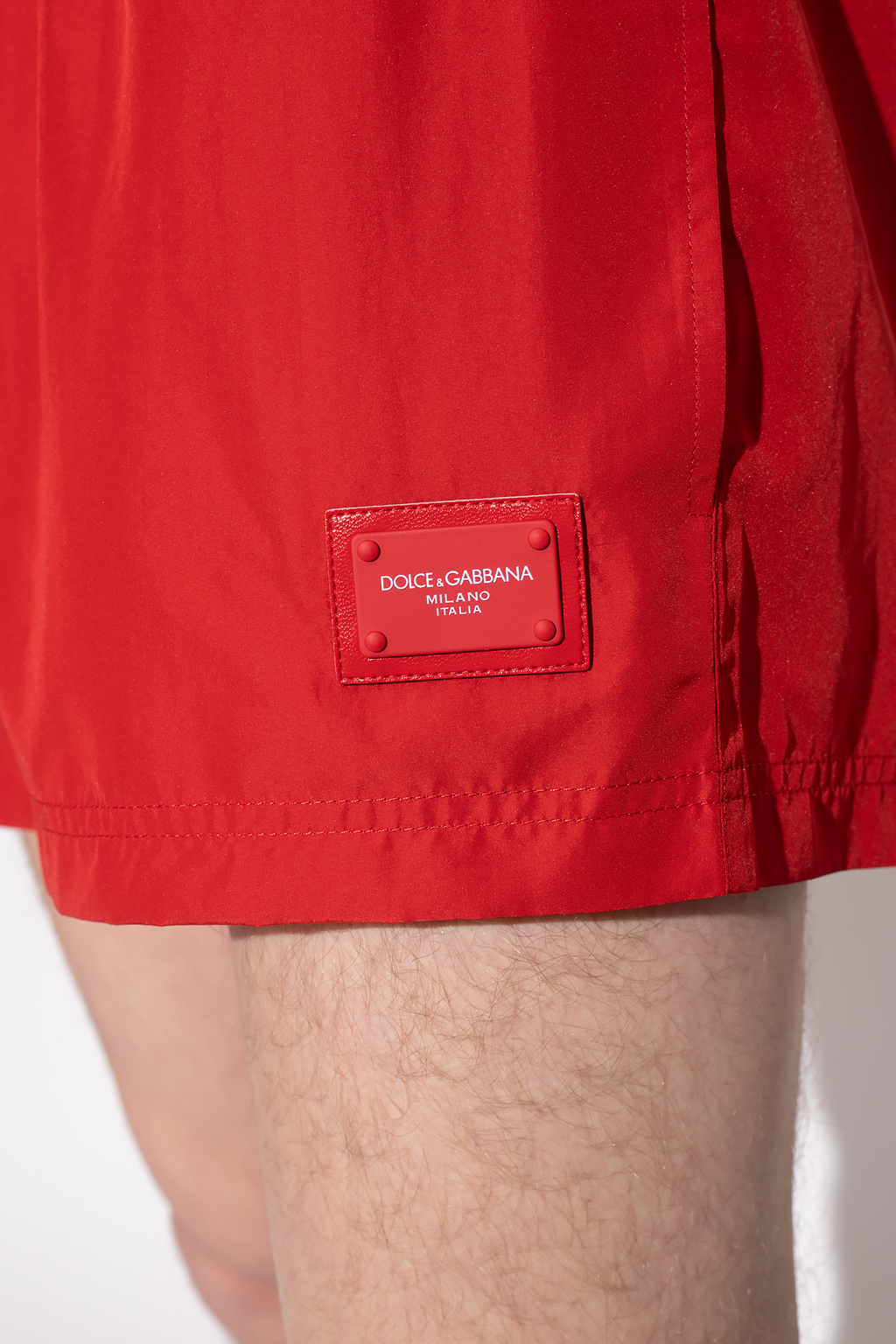 Dolce & Gabbana Kids floral-lace scallop-hem skirt Swim shorts with logo
