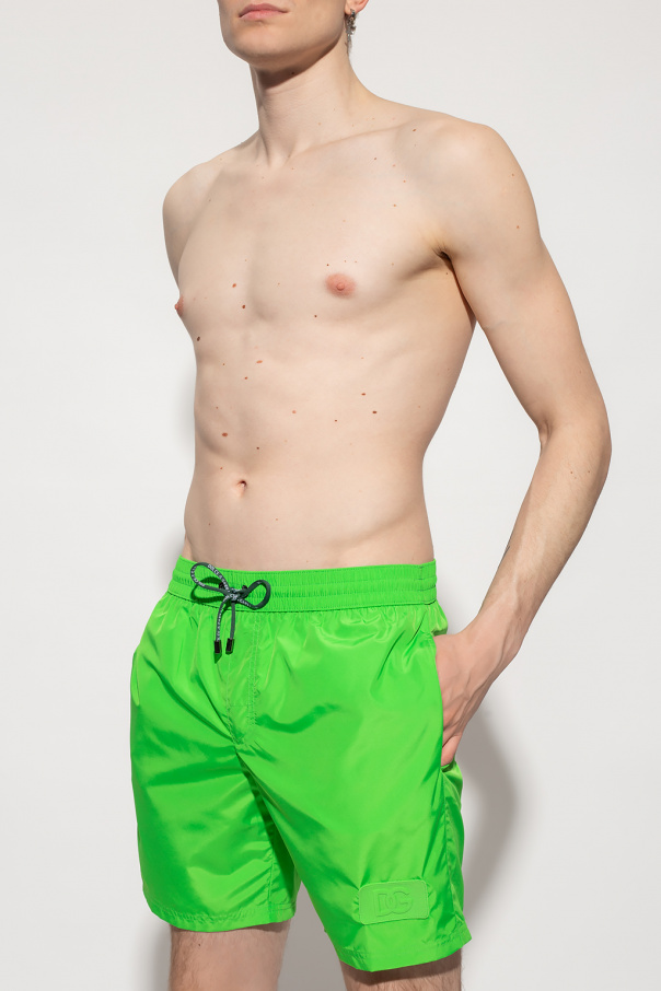 Dolce & Gabbana Kids slogan-print leggings Swim briefs with logo