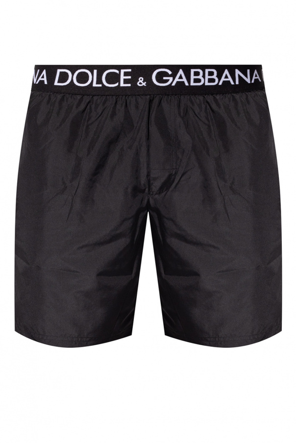 Dolce & Gabbana Majolica Print Cotton Bermuda Shorts Swim shorts
