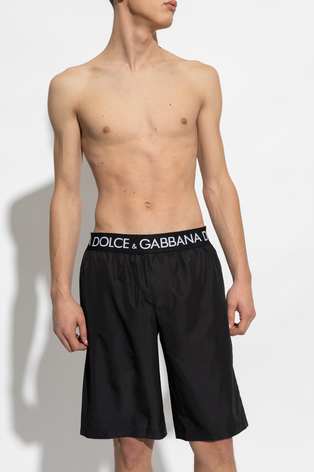 Dolce & Gabbana double-breasted fitted blazer Swimming shorts