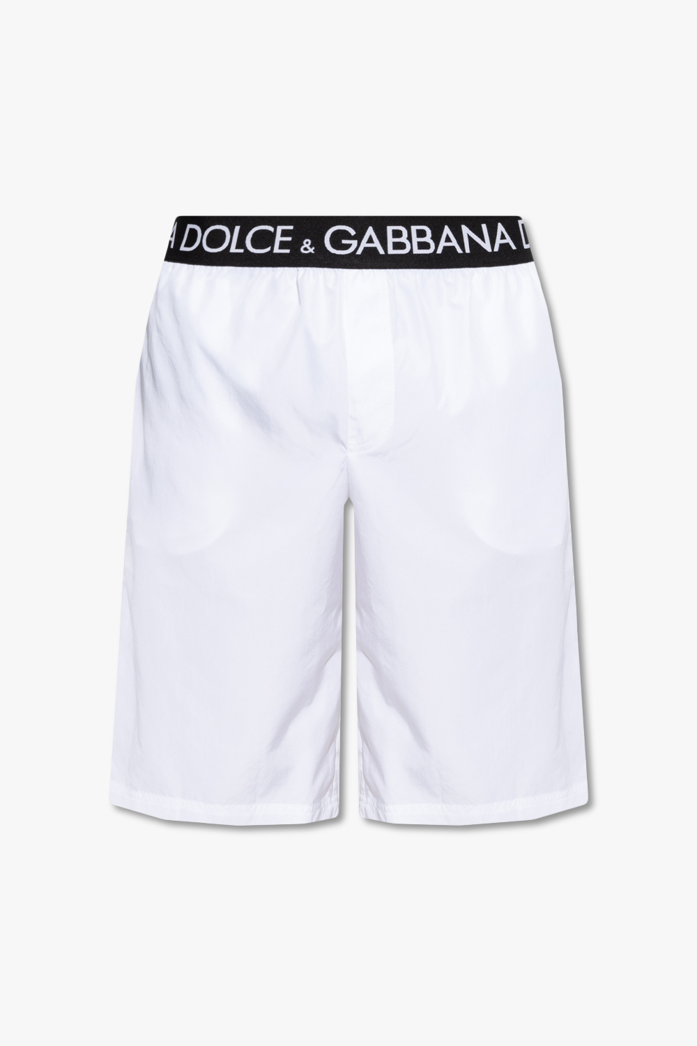 Dolce & Gabbana Stiefeletten mit DG-Absatz Schwarz Swimming shorts