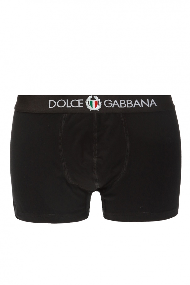 Black Logo-appliqued boxers Dolce & Gabbana - Vitkac HK